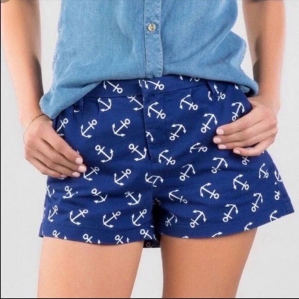 Harper Nautical Anchor Royal Blue Shorts Women’s Size 29